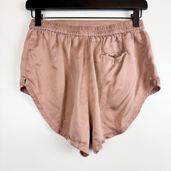 Lunya Washable Silk High Cut Brief Shorts Pink Beige - XS - Picture 3 of 8
